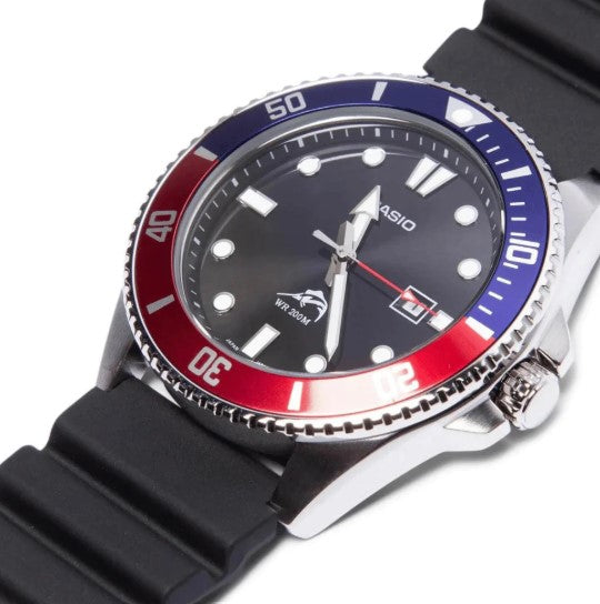 CASIO DURO with Marlin - MDV106B-1A2V (Imported) - Red & Blue (PEPSI)