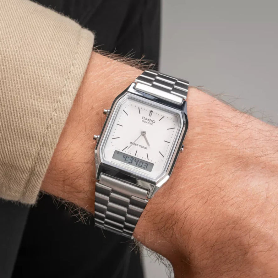 CASIO AQ-230A-7DMQ - WHITE - AD03
