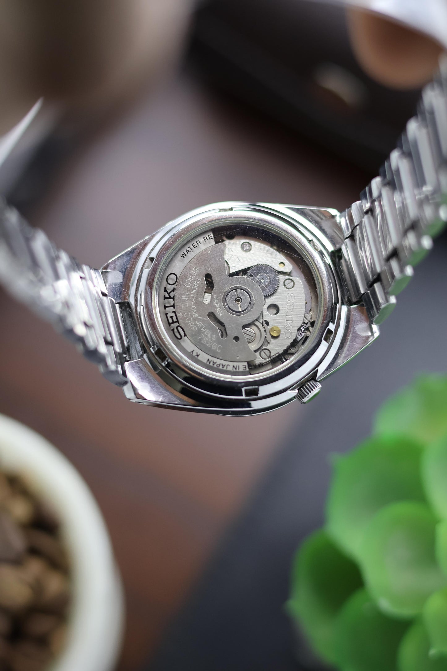 Seiko 5 Railway Time Black Dial with Glass Back - Automatic Watch (Pre Owned) - A169