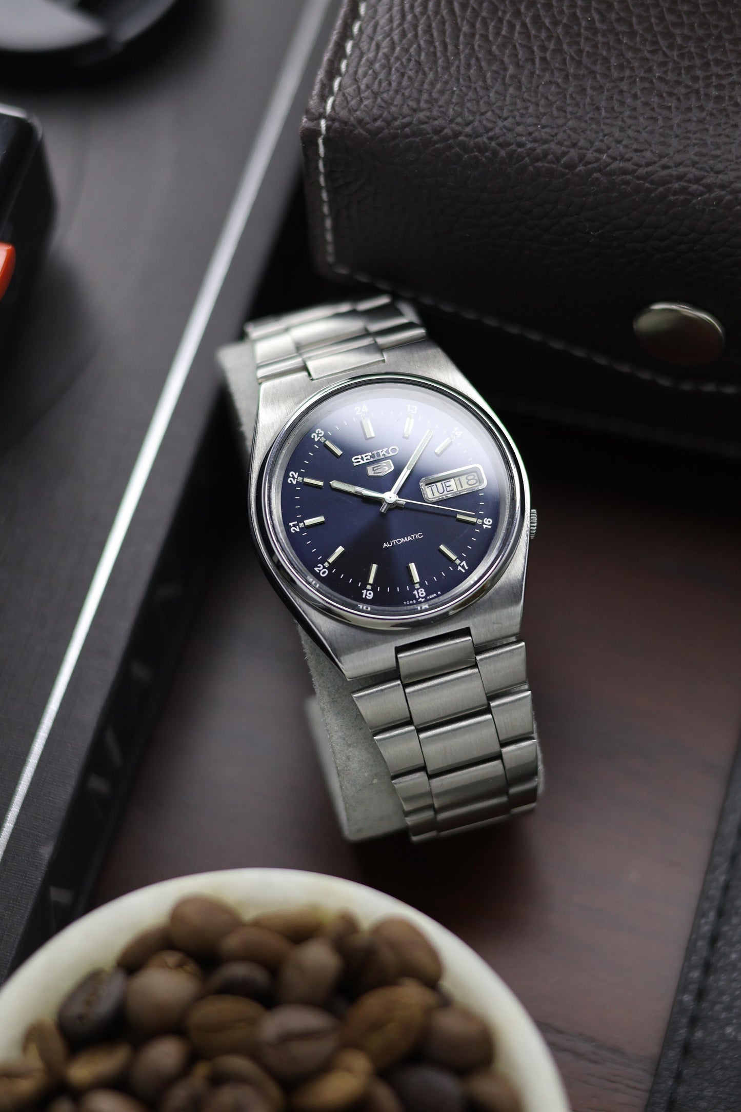 1989 Seiko 5 Sunray Blue Dial - Automatic Vintage Watch (Pre Owned) - A191