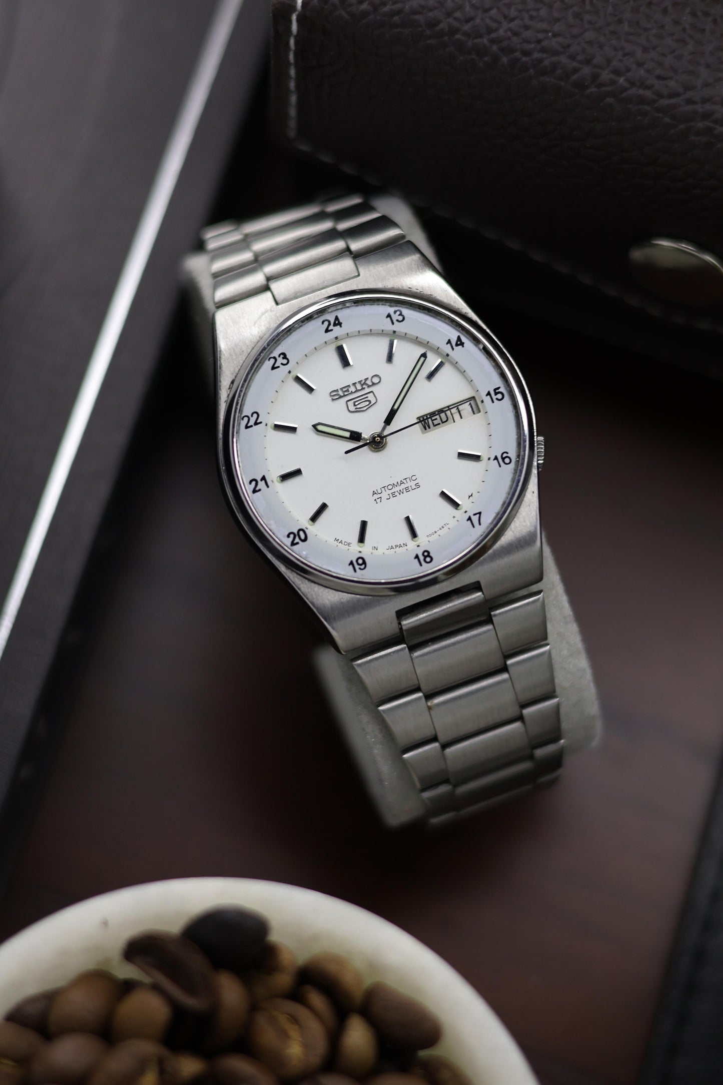Seiko 5 Railway Time White Dial - Automatic Watch (Pre Owned) - A92