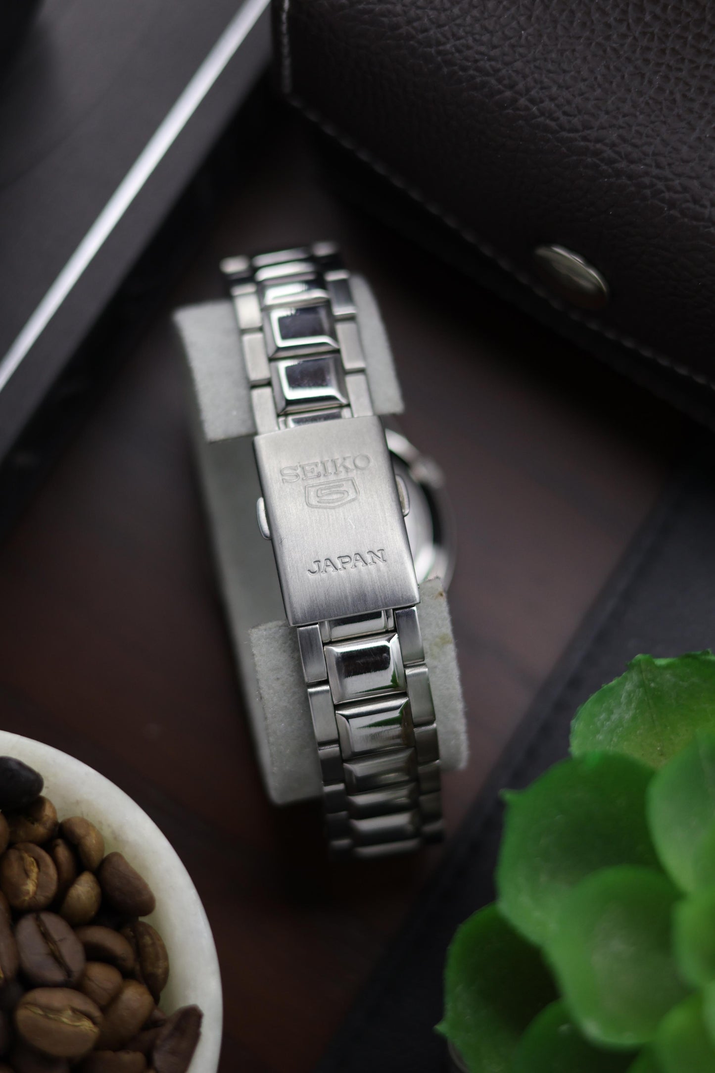 Seiko 5 Gold Motif Dial with Glass Back - Automatic Watch (Pre Owned) - A94