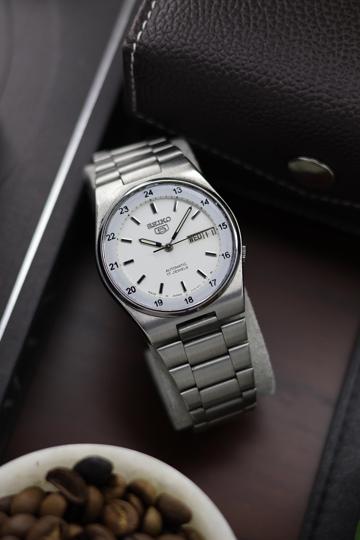 Seiko 5 Railway Time White Dial - Automatic Watch (Pre Owned) - A92