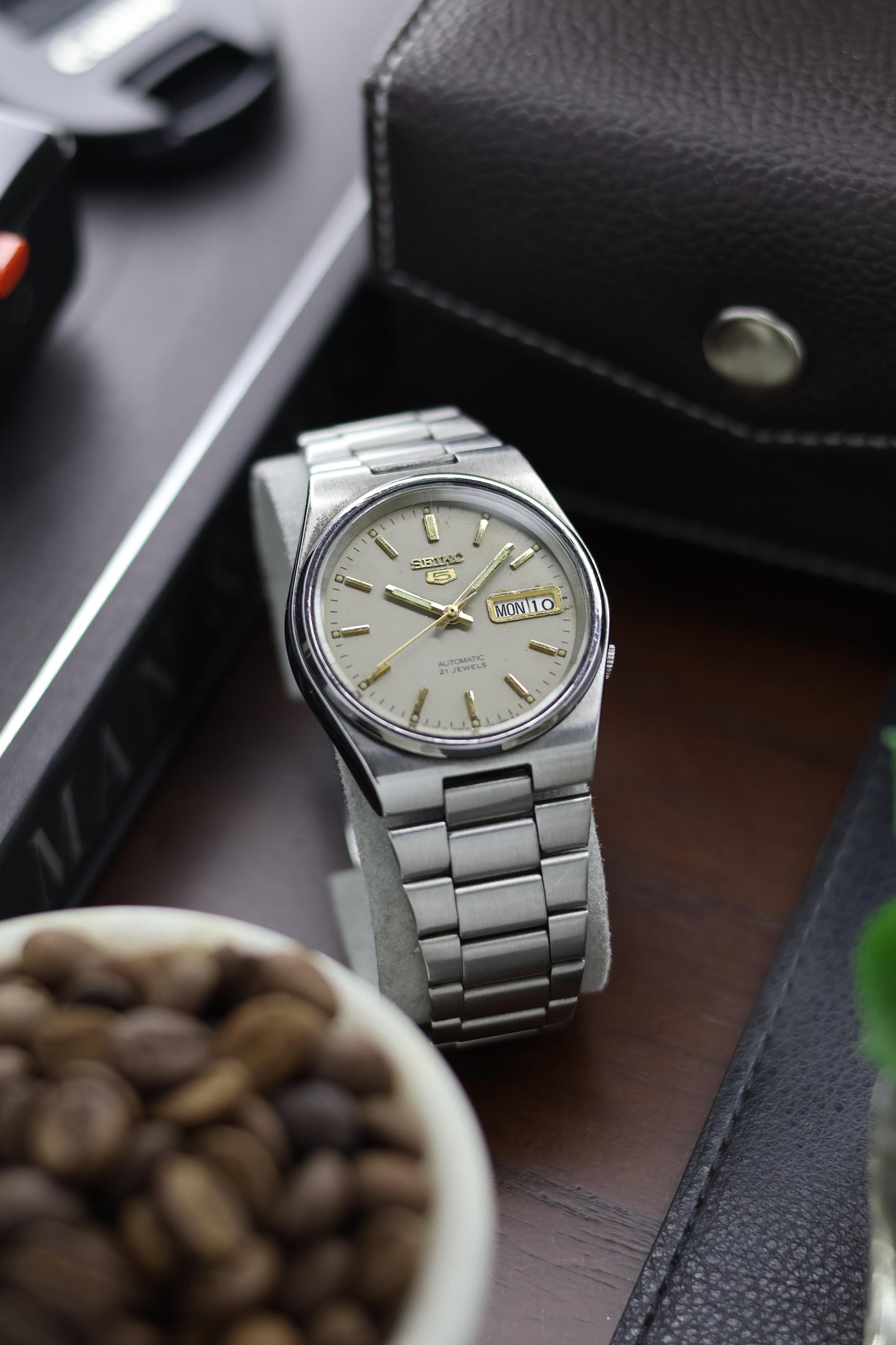 1997 Seiko 5 Grey Dial - Automatic Vintage Watch (Pre Owned) - A179