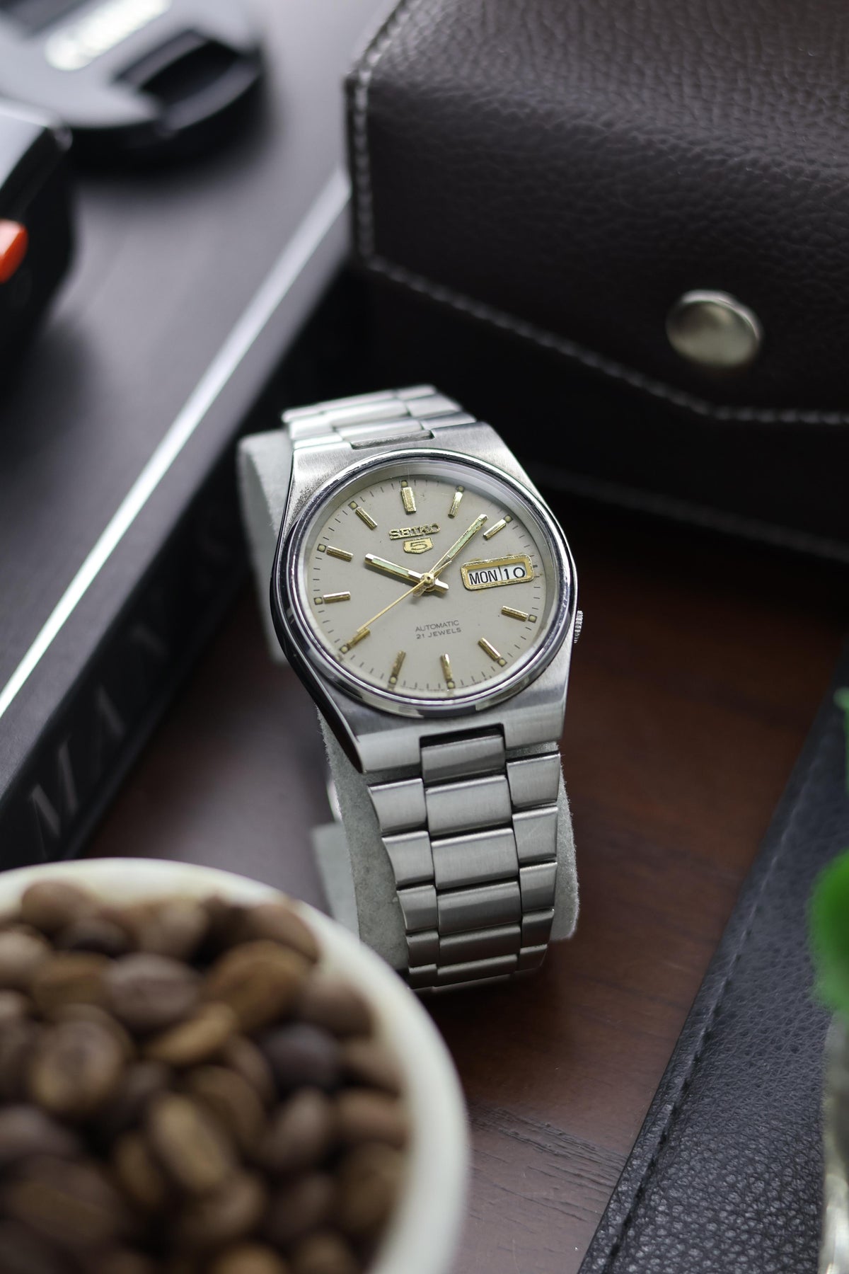 1997 Seiko 5 Grey Dial - Automatic Vintage Watch (Pre Owned) - A179