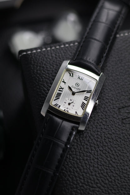 (Super Rare) GALAXY SWISS TANK White Dial with Small Seconds - Quartz Swiss Vintage Watch (Pre Owned) - SE900
