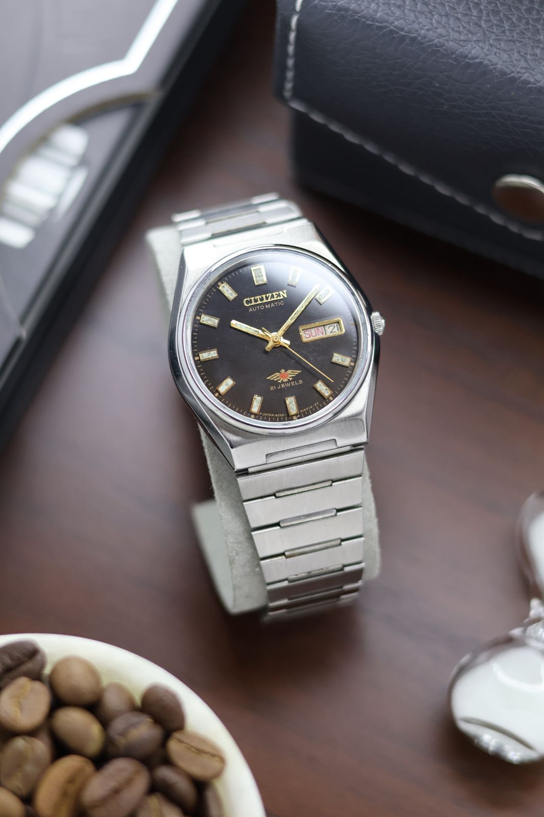 Citizen Eagle 7 Black Dial - Automatic Vintage Watch (Pre Owned) - SE438