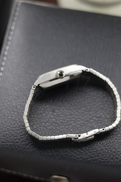 (Extremely Rare) LONGINES Ladies Silver Tonneau Dial - Swiss Vintage Watch (Pre Owned) - SE498