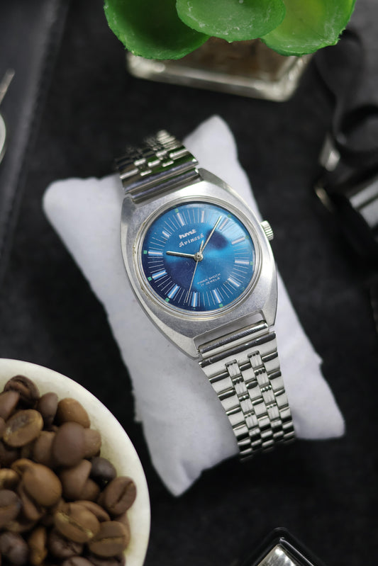 Vintage 1994 HMT Avinash Blue Dial - in Original Condition - Mechanical Hand Winding Watch (Pre Owned)