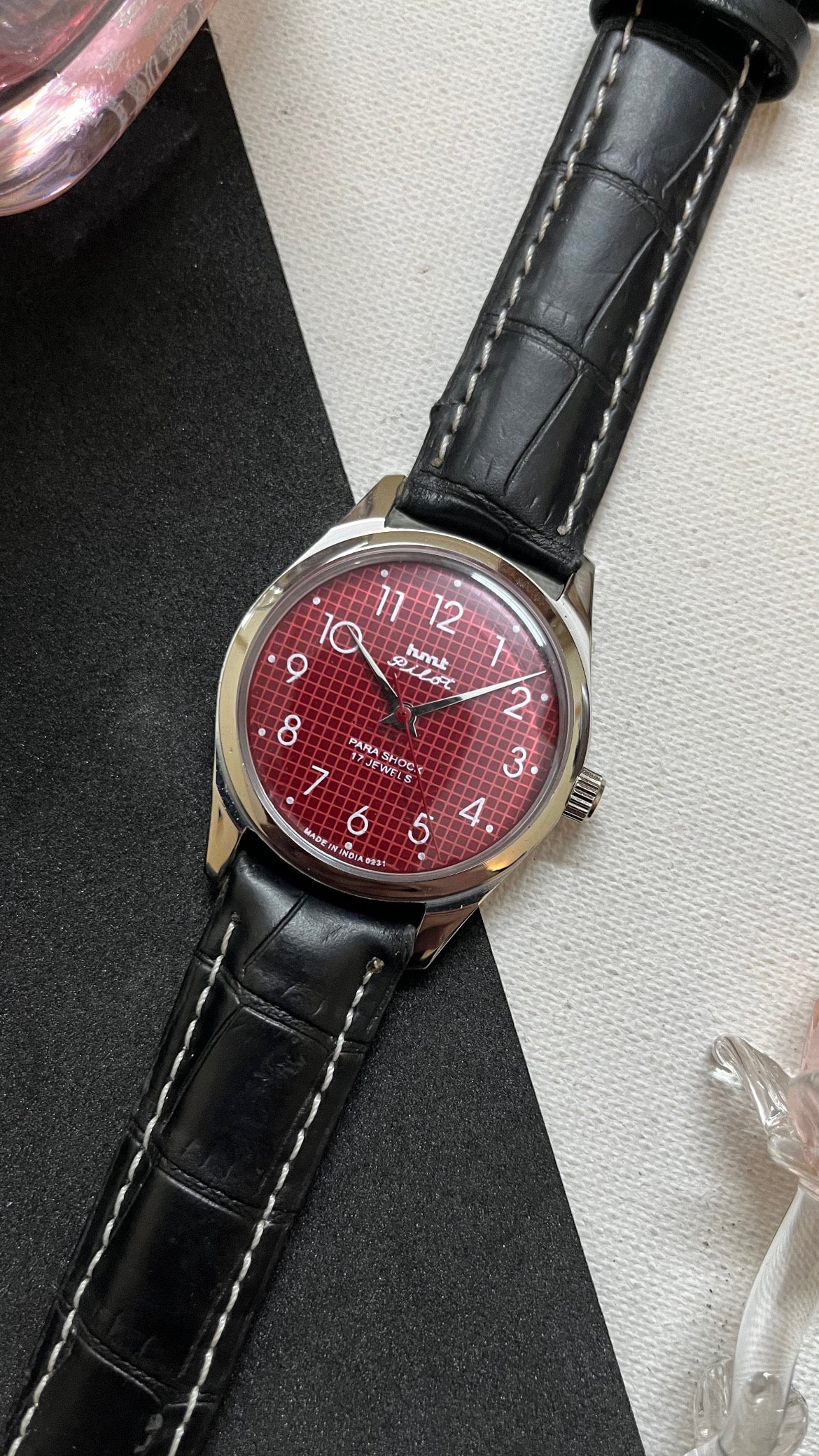 HMT Pilot Graph Dial - RED