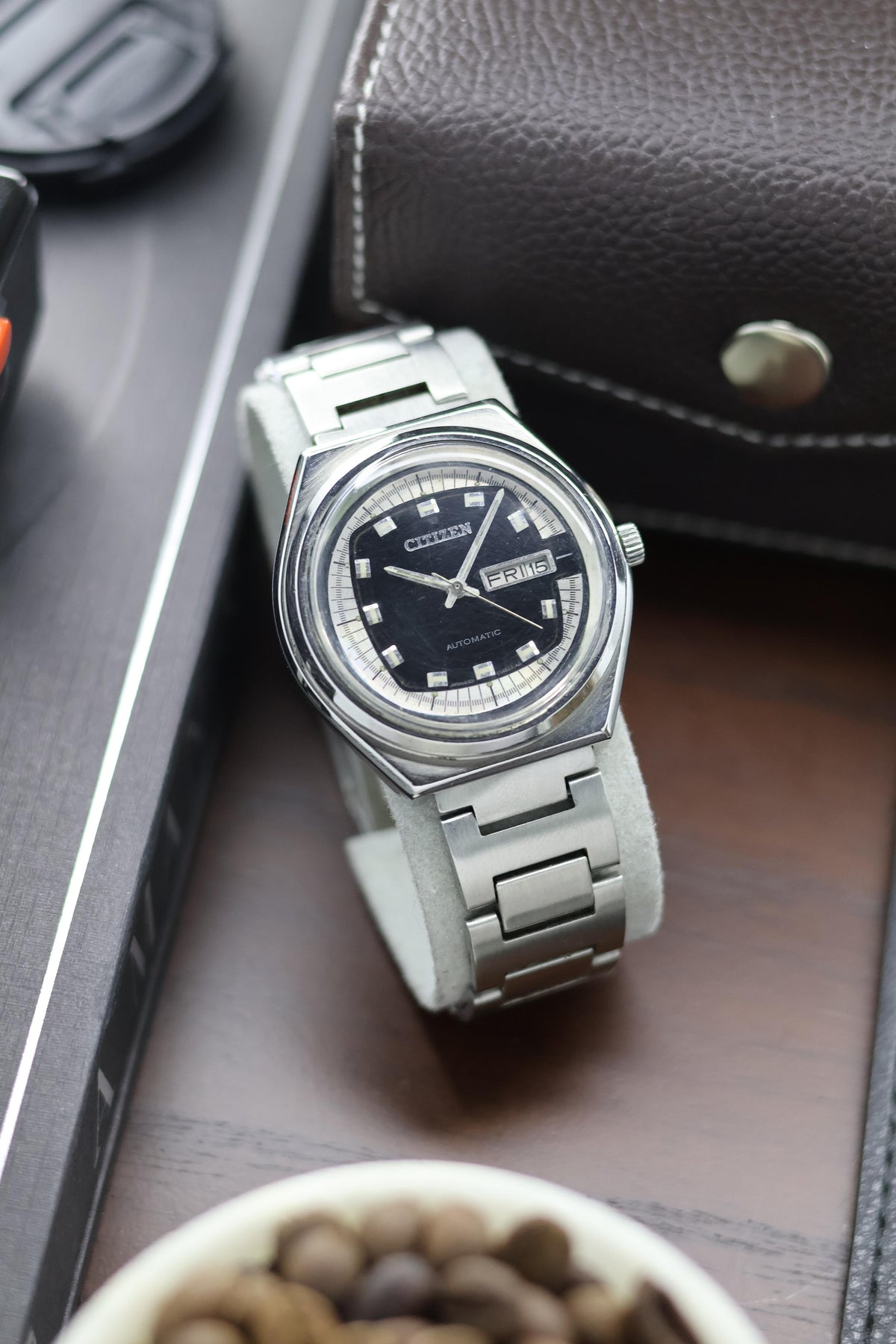(Super Rare) Citizen Eagle 7 Black Dial - Automatic Vintage Watch (Pre Owned) - A213