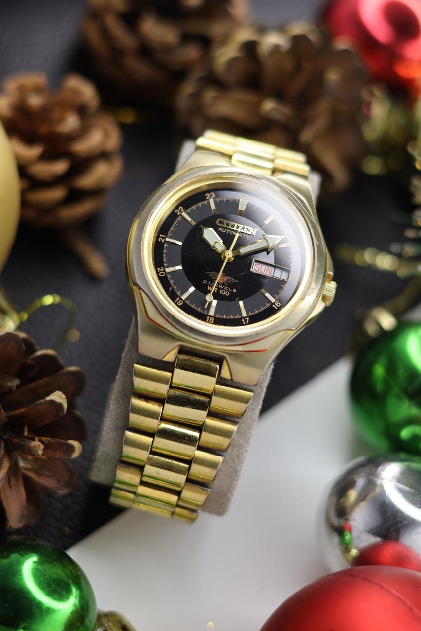 (Super Rare) Citizen Eagle 7 100M Dive-Style Black Dial - Automatic Vintage Watch (Pre Owned) - SE512