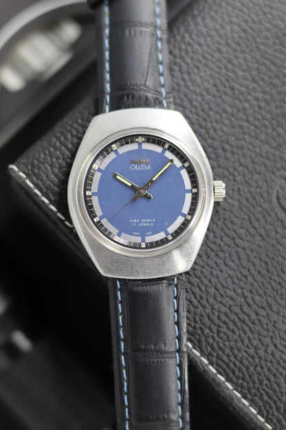 (Super Rare) Vintage HMT Chetak Blue Dial - in Original Condition - Mechanical Hand Winding Watch (Pre Owned) - SE561