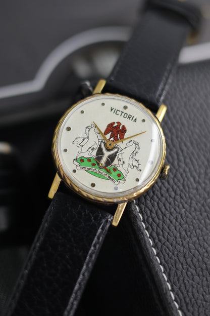 (Extremely Rare) Pobeda Victoria White Motif Dial - Mechanical Russian Vintage Watch (Pre Owned) - SE645