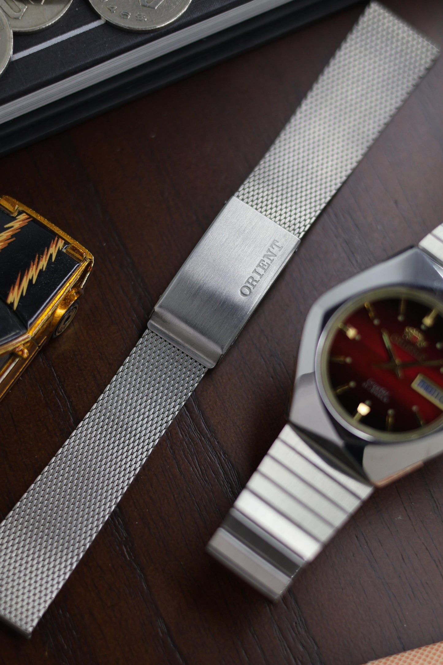 (Super Rare) Orient Tri-Star Crystal Red Dial with Hexagonal Case - Automatic Vintage Watch (Pre Owned) - A497