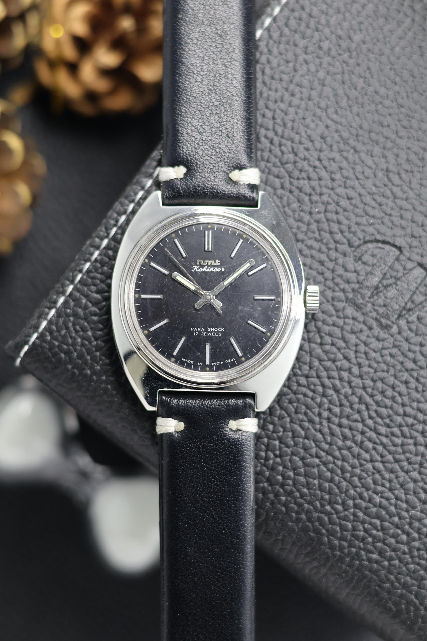 Vintage HMT Kohinoor Black Dial - in Original Condition - Mechanical Hand Winding Watch (Pre Owned) - A614