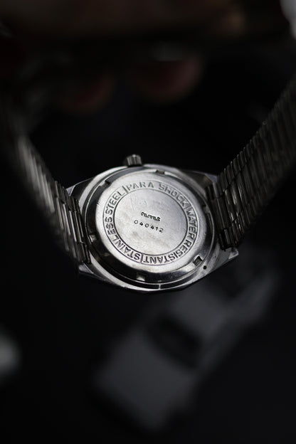 (Super Rare) Vintage HMT Abhishek Grey Motif Dial - in Original Condition - Mechanical Hand Winding Watch (Pre Owned) - SE512