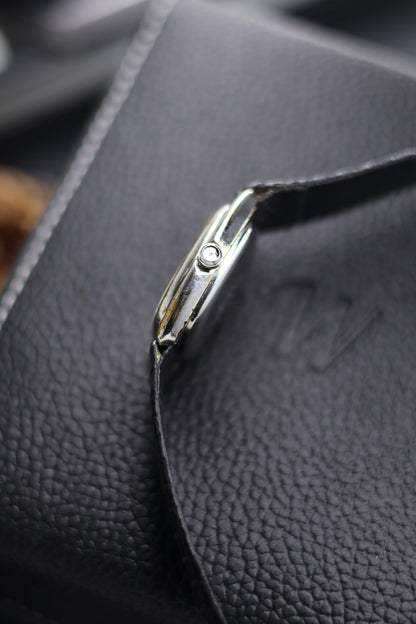 (JDM - Extremely Rare) Citizen Castalia White Enamel Dial with White Gold Plated Case - Quartz Vintage Watch (Pre Owned) - SE513