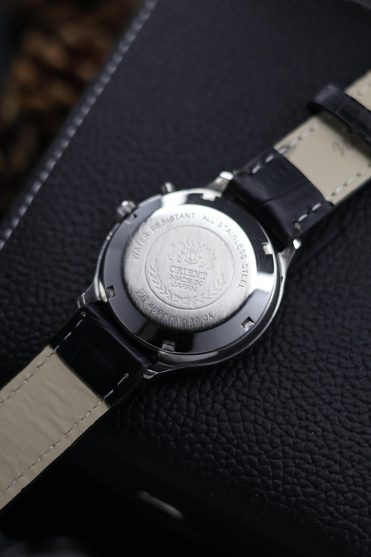 (Super Rare) Orient Tri-Star Crystal Black Motif Dial - Automatic Vintage Watch (Pre Owned) - SE656