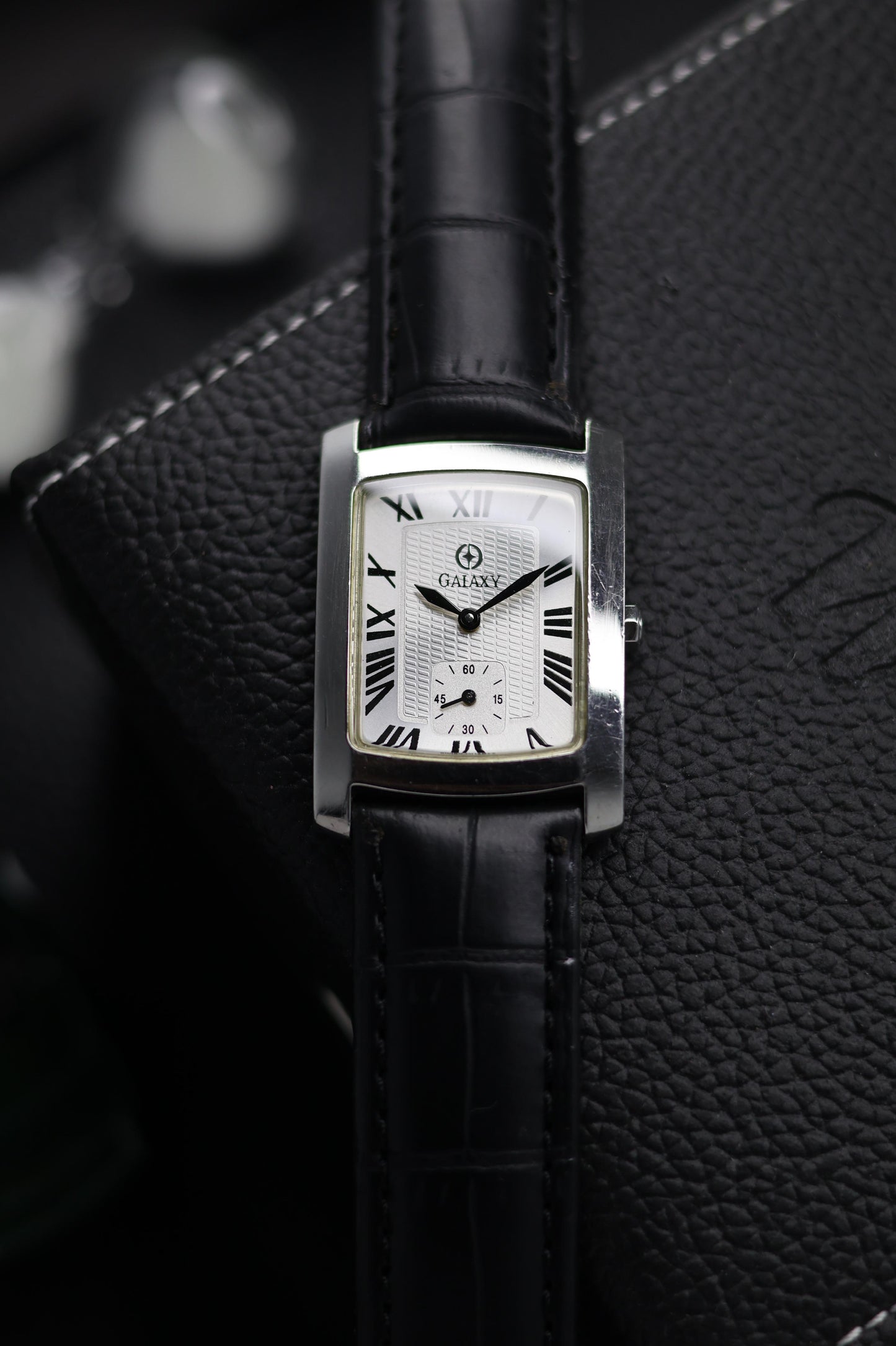(Super Rare) GALAXY SWISS TANK White Dial with Small Seconds - Quartz Swiss Vintage Watch (Pre Owned) - SE900