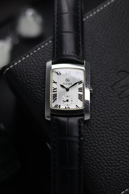 (Super Rare) GALAXY SWISS TANK White Dial with Small Seconds - Quartz Swiss Vintage Watch (Pre Owned) - SE900