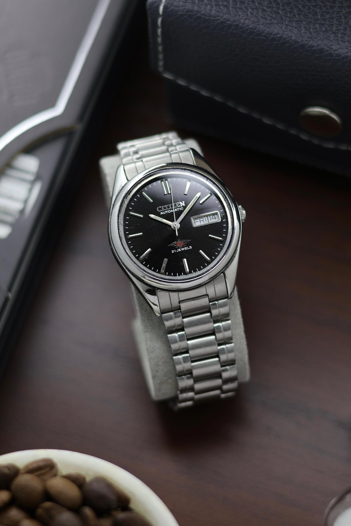Citizen Eagle 7 Black Dial - Automatic Vintage Watch (Pre Owned) - A394