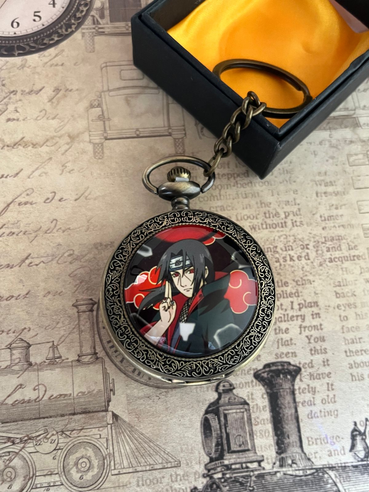 Itachi - Naruto Anime Pocket Watch