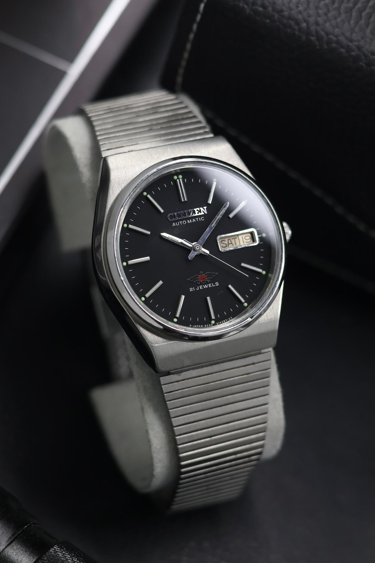 (Super Rare) Citizen Eagle 7 Black Dial - Automatic Vintage Watch (Pre Owned) - SE824