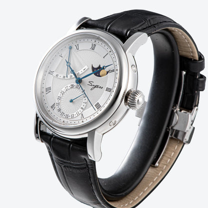 Sugess Moonphase Master Seagull ST2153 Automatic with Power Reserve Indicator and Date (Imported)