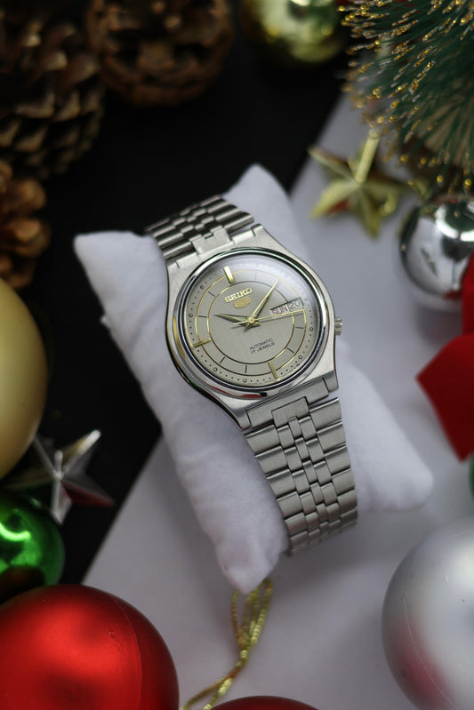 (Super Rare) 1988 Seiko 5 Grey Motif Dial(Pre Owned)