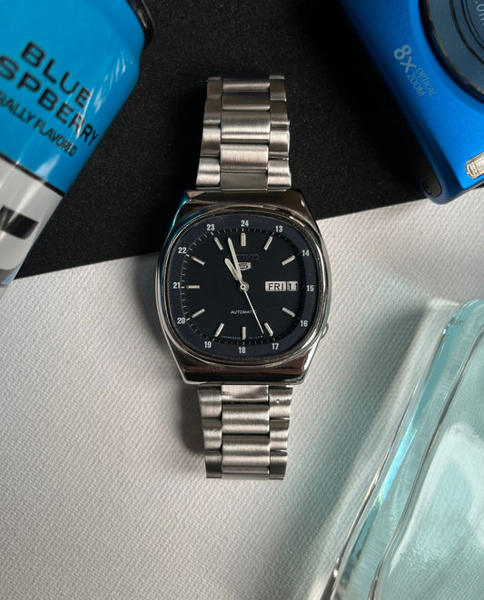 Seiko 5 Railway Time Blue Dial (Pre Owned)