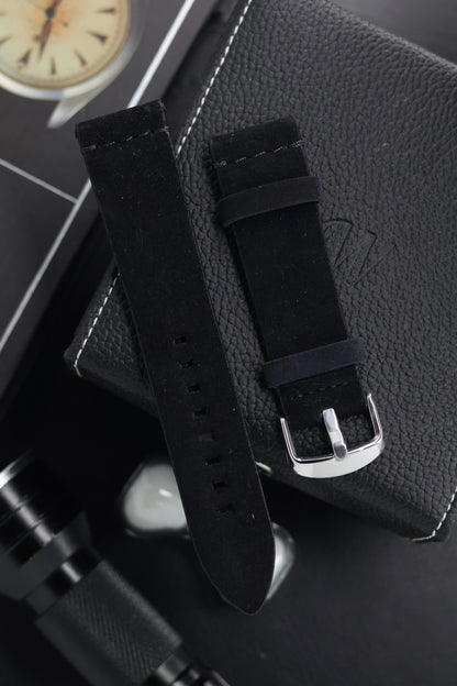 PREMIUM Suede Leather Watch Strap (22mm) - with FREE Strap Tool!
