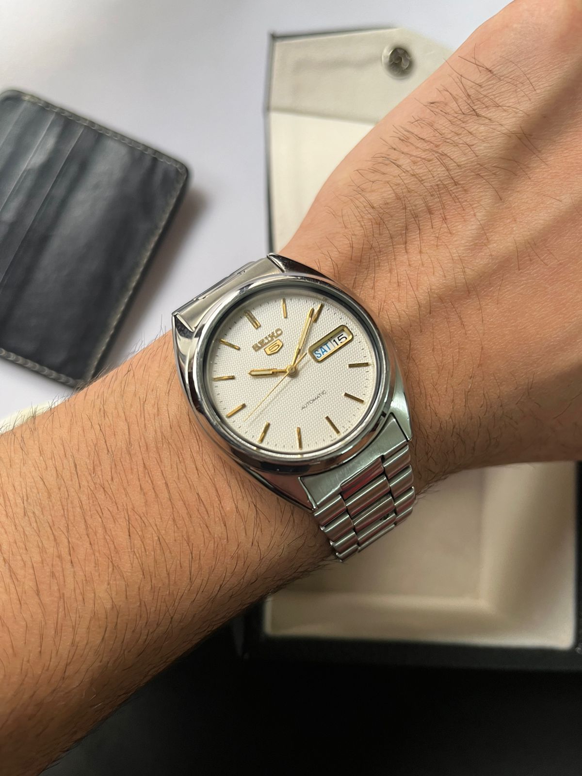 Seiko 5 - White Textured Dial (Pre Owned)