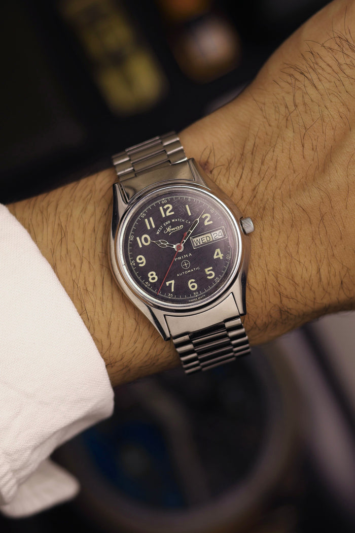 (Super Rare) West End Watch Co. SOWAR Black Dial - Automatic Swiss Vintage Watch (Pre Owned) - SE782