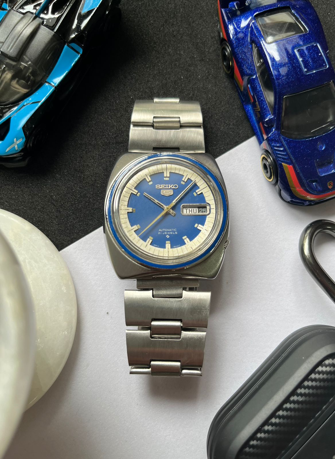 (Super Rare) 1974 Seiko 5 Blue Dial (Pre Owned) - #W43