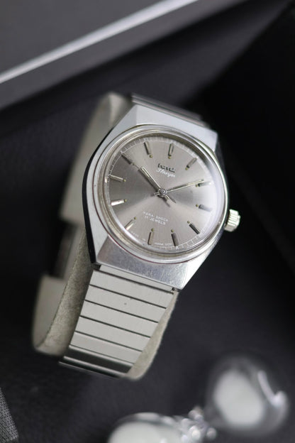(Super Rare) Vintage HMT Shreyas Grey Sunray Dial - in Original Condition - Mechanical Hand Winding Watch (Pre Owned) - SE451