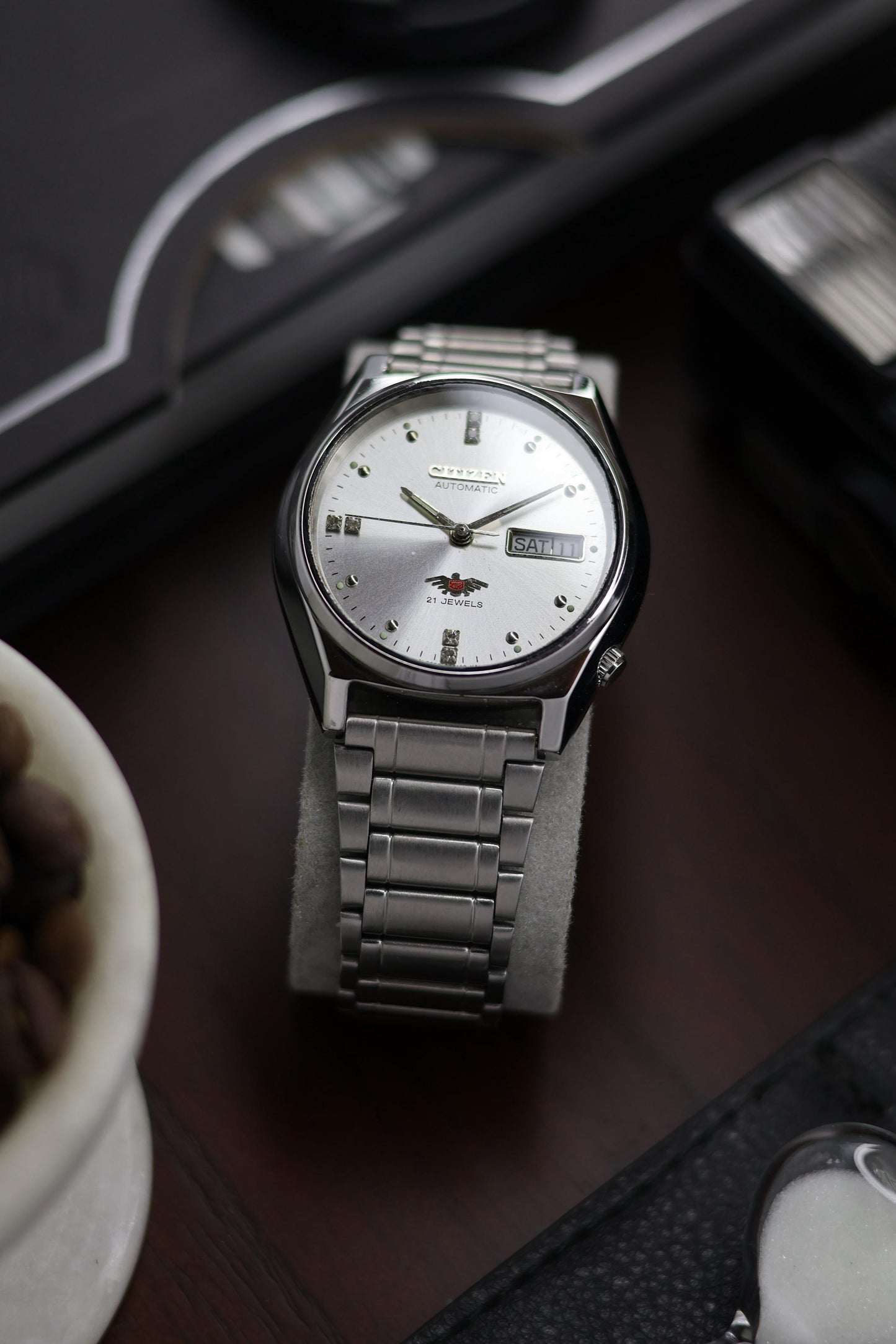 Citizen Eagle 7 Silver Sunray Dial - Automatic Vintage Watch (Pre Owned) - A221