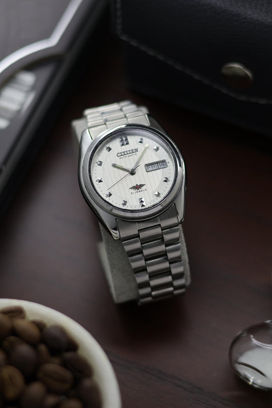 Citizen Eagle 7 White Motif Dial - Automatic Vintage Watch (Pre Owned) - A396