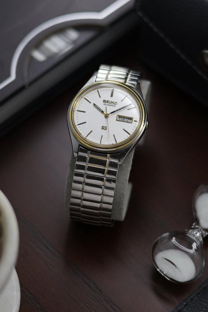 (JDM - Extremely Rare) 1989 Seiko SQ White Dial - Quartz Vintage Watch (Pre Owned) - A400