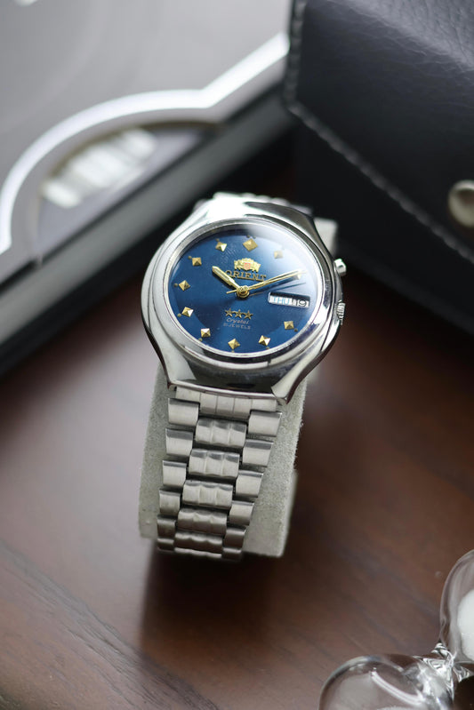 Orient Tri-Star Crystal Blue Dial - Automatic Vintage Watch (Pre Owned) - A342