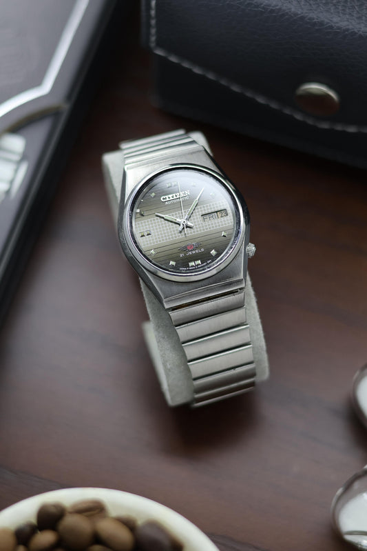 (Super Rare) Citizen Eagle 7 Grey Motif Dial - Automatic Vintage Watch (Pre Owned) - A350