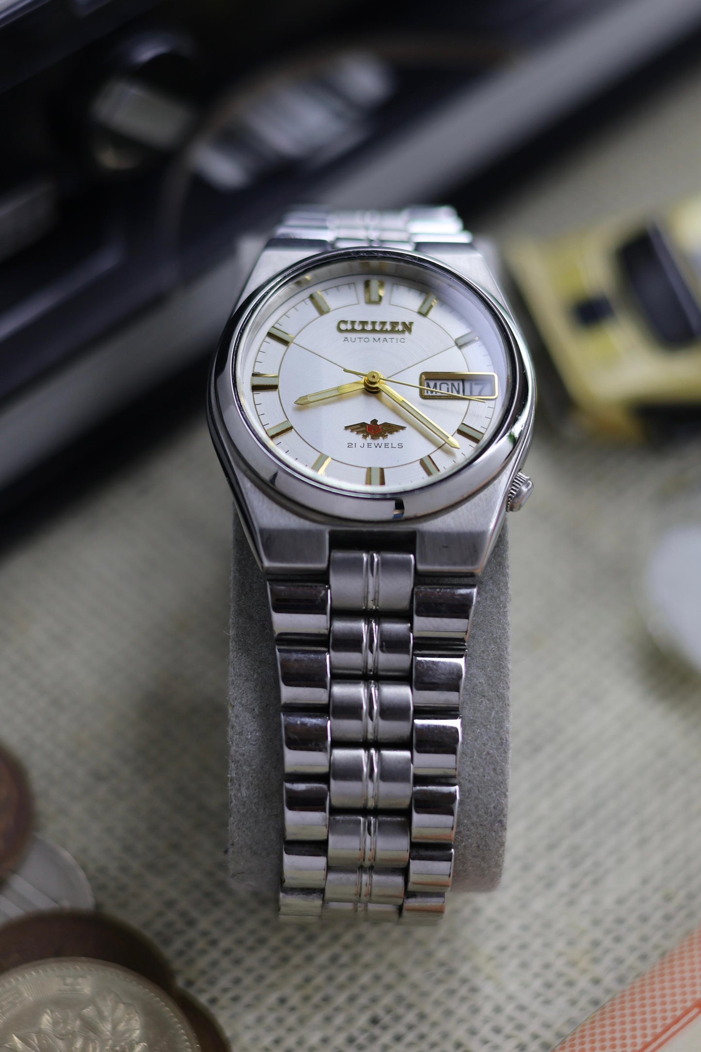 Citizen Eagle 7 White Motif Dial - Automatic Vintage Watch (Pre Owned) - SE504