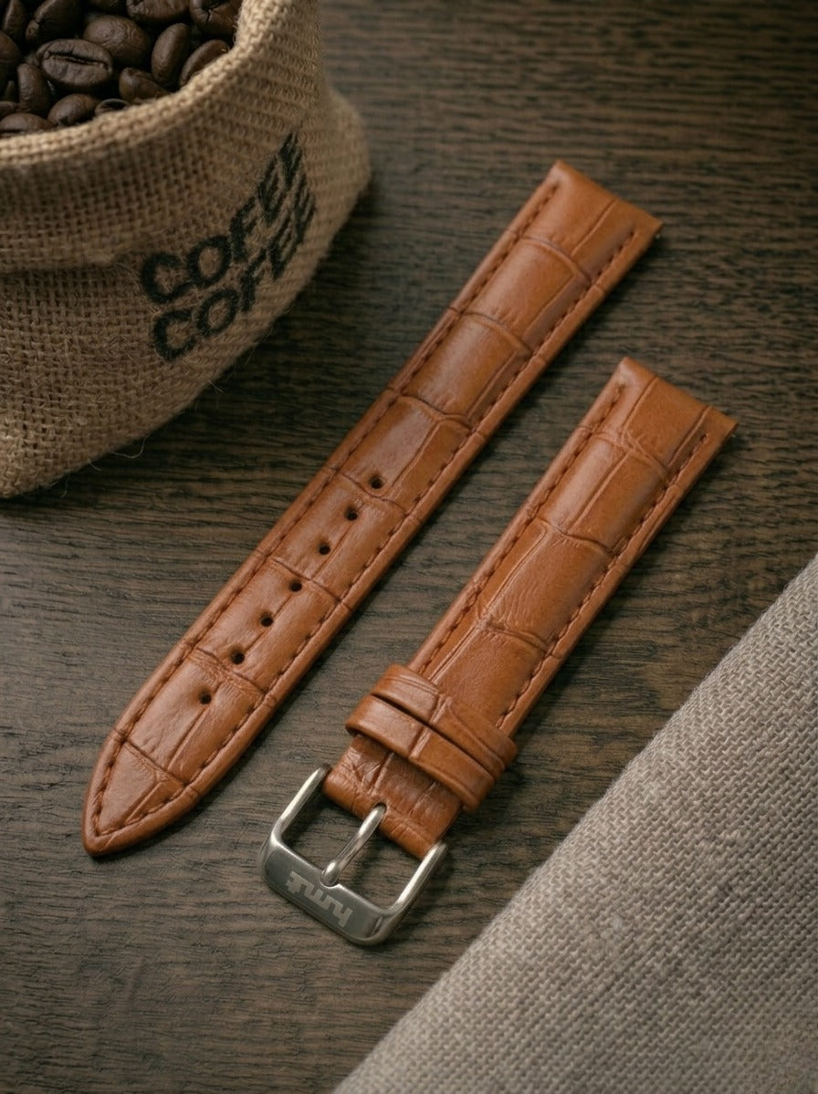Croc Leather Watch Strap (18mm) – watchtopia.in