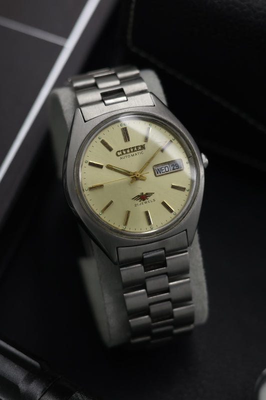 (Super Rare) Citizen Eagle 7 Champagne Dial - Automatic Vintage Watch (Pre Owned) - SE829