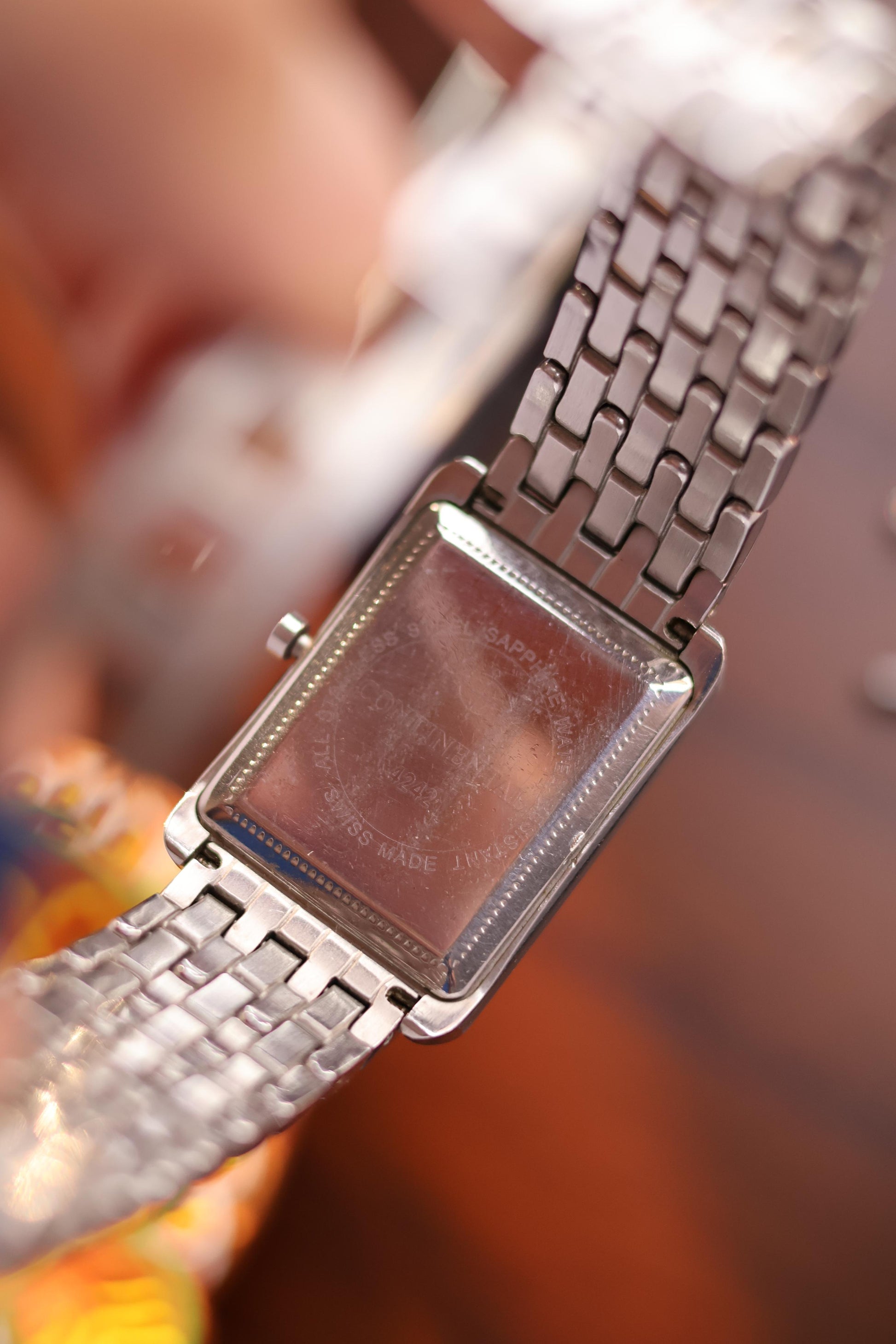 (Super Rare) Continental Swiss Made Tank Watch with Sapphire Glass (Pre Owned) A80