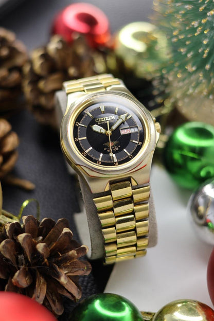 (Super Rare) Citizen Eagle 7 100M Dive-Style Black Dial - Automatic Vintage Watch (Pre Owned) - SE512