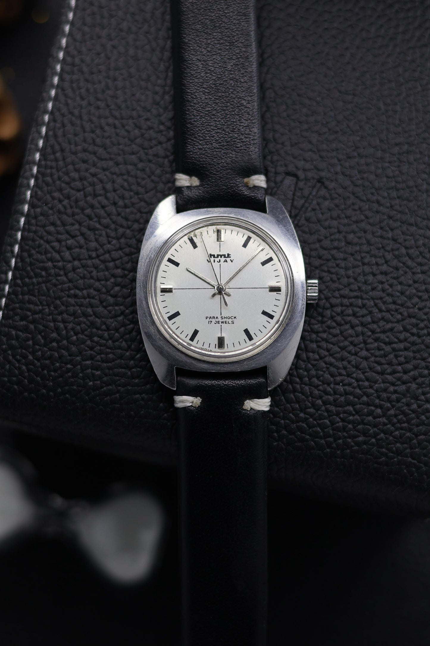 Vintage HMT Vijay White Dial - in Original Condition - Mechanical Hand Winding Watch (Pre Owned) - A602