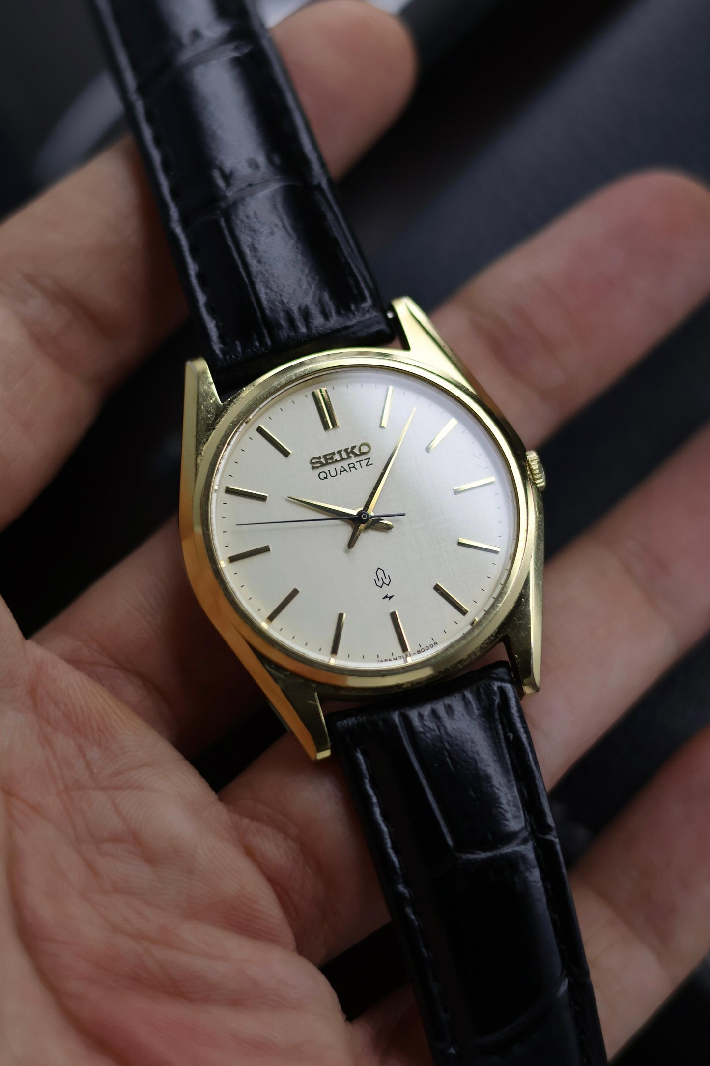 (JDM - Extremely Rare) 1979 Seiko LINEN Dial - Vintage Watch (Pre Owned) - A163