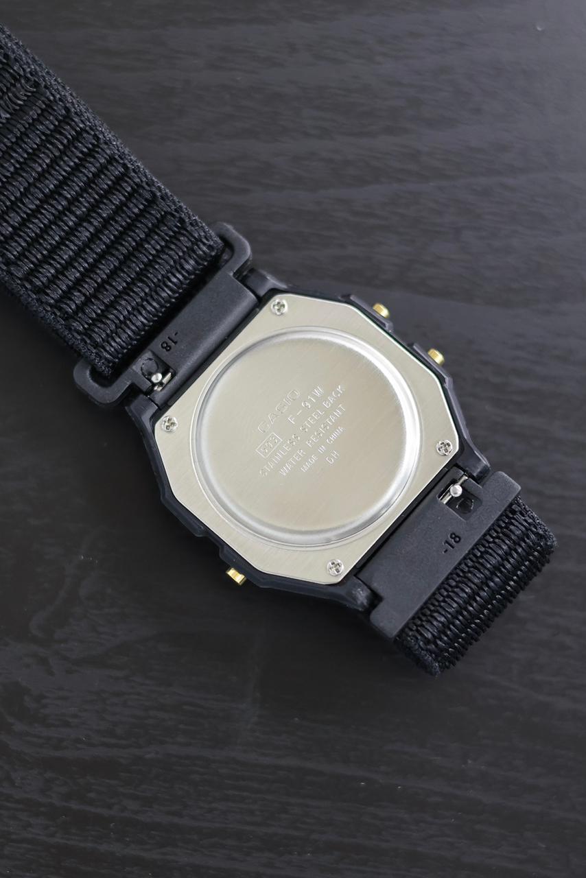 Nylon Woven Velcro Strap - 18mm - Compatible with CASIO Vintage / AE1200 / F91 / Seiko & Many More - with FREE Strap Tool!