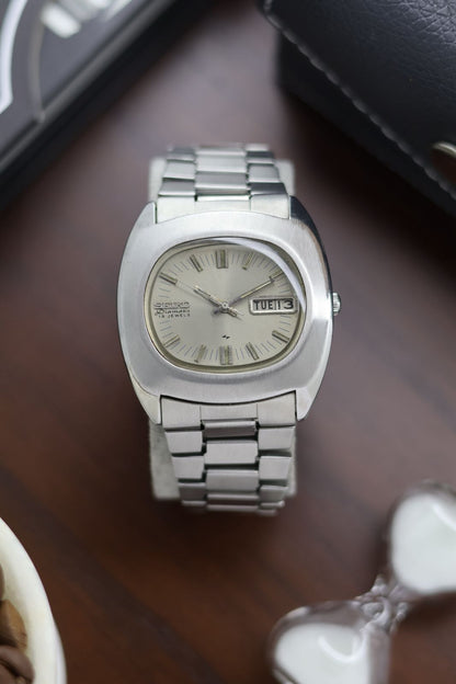 (Super Rare) 1972 Seiko 5 Silver TV Dial - Automatic Vintage Watch (Pre Owned) - SE341